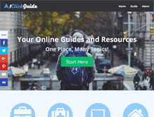 Tablet Screenshot of 1clickguide.com